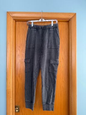 PINK Victoria's Secret Charcoal Gray Cargo Joggers